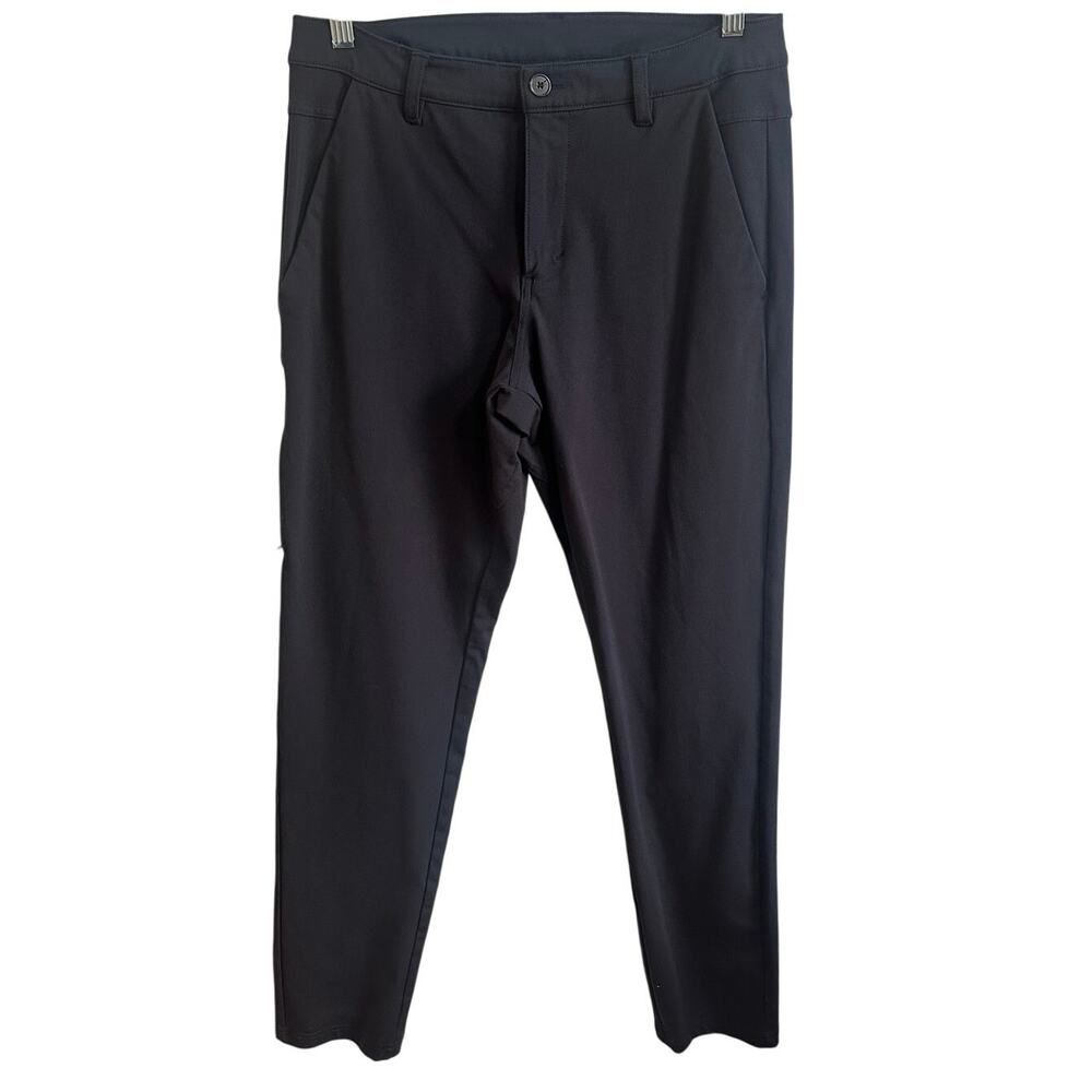 Bylt Everyday Pant 2.0 Slim Fit Men's Sz 33 Tall Black Chino Casual Performance